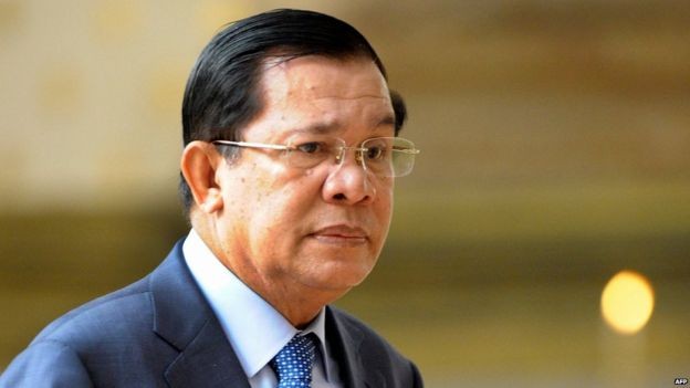 Thủ tướng Campuchia Hun Sen, ảnh: BBC.
