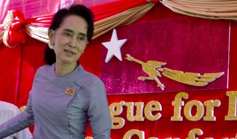 Bà Aung San Suu Kyi, ảnh: AP/SCMP.