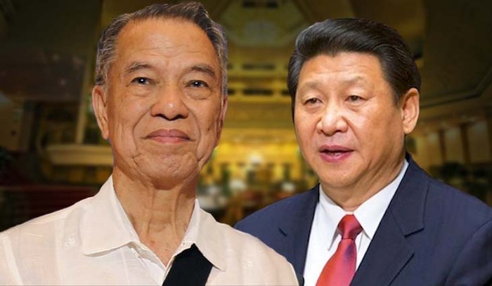 Lucio Tan, một doanh nhân Philippines gốc Hoa có ảnh hưởng và Chủ tịch Trung Quốc Tập Cận Bình đã nghỉ ở khách sạn của ông khi sang Manila dự hội nghị thượng đỉnh APEC. Ảnh: bilyonaryo.com.ph