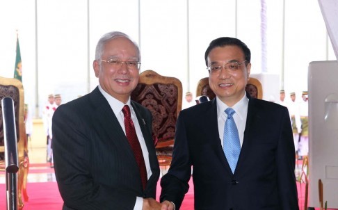 Thủ tướng Trung Quốc và Thủ tướng Malaysia, ảnh: Tân Hoa Xã.