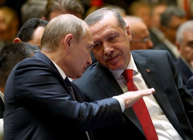 Tổng thống Nga Vladimir Putin và Tổng thống Thổ Nhĩ Kỳ Erdogan, ảnh: The New York Times.