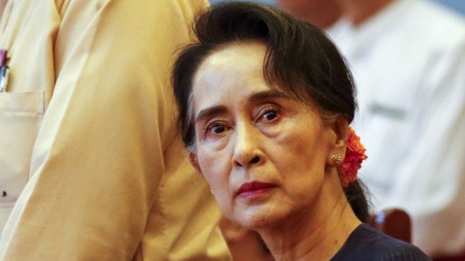Bà Aung San Suu Kyi, ảnh: EPA.