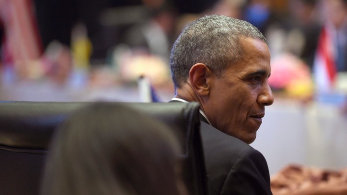 Tổng thống Mỹ Barack Obama tham dự hội nghị Thượng đỉnh Đông Á tháng trước ở Malaysia. Ảnh: Susan Walsh/AP.