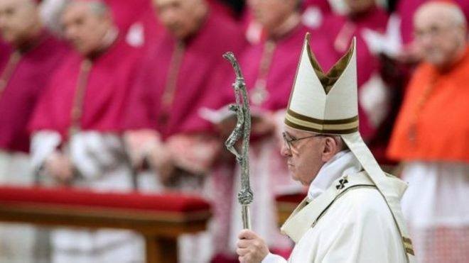 Đức Giáo hoàng Francis đã có bài giảng đầy ý nghĩa trong dịp lễ Giáng Sinh, ảnh: BBC.