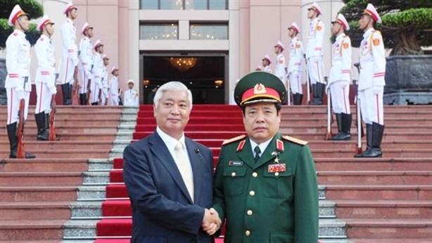 Bộ trưởng Quốc phòng Nhật Gen Nakatani thăm Việt Nam, ảnh: Hồng Pha.