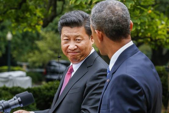 Chủ tịch Trung Quốc Tập Cận Bình và Tổng thống Hoa Kỳ Barack Obama. Ảnh: WSJ.