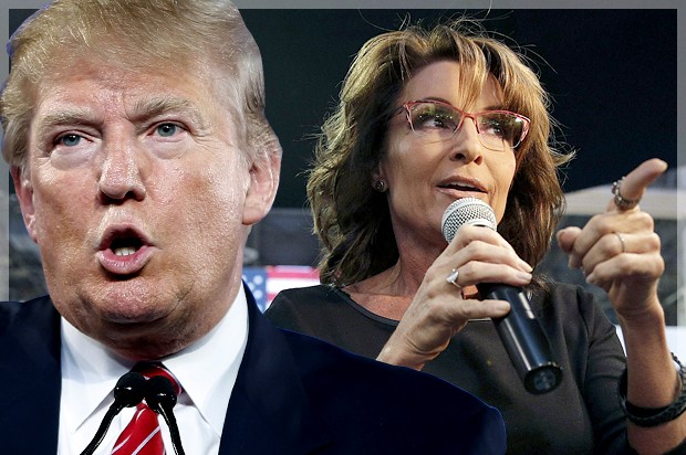 Ông Donald Trump và bà Sarah Palin. Ảnh: Salon.com.