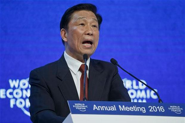 Phó Chủ tịch Trung Quốc Lý Nguyên Triều tại Diễn đàn Kinh tế Thế giới, Davos, Thụy Sĩ. Ảnh: Livemint.com.