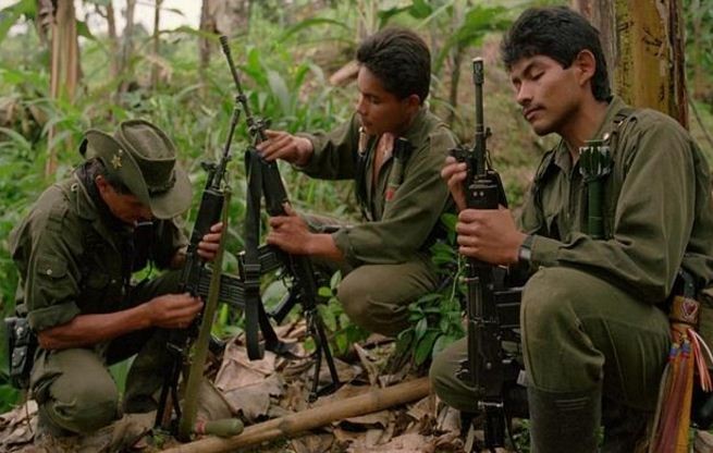 Lực lượng du kích FARC. Ảnh: AP.