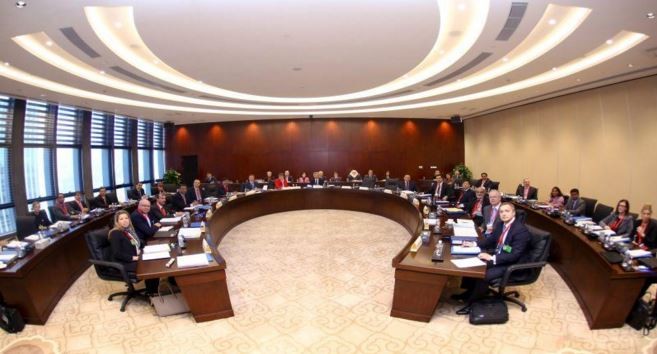 Ngày 18/1, Ban điều hành của AIIB họp lần đầu tiên tại Bắc Kinh, Trung quốc. Ảnh : aiib.org.