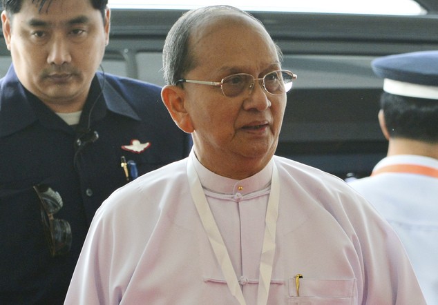 Tổng thống Myanmar Thein Sein, ảnh: Daily Mail.