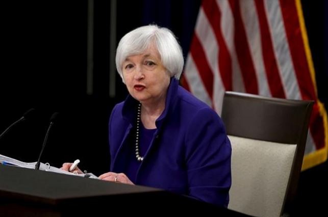Chủ tịch Cục dự trữ Liên bang Mỹ (FED) Janet Yellen – người có quyết định ảnh hưởng đến tỷ giá USD/JPY và Trung Quốc đều được hưởng lợi với bất cứ tỷ giá nào. Ảnh: Reuters.