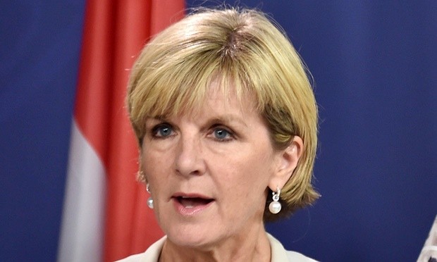 Ngoại trưởng Úc Julie Bishop. Ảnh: AP.