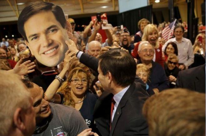Ứng viên Maro Rubio có thể phải sớm rời đường đua. Ảnh: Reuters.