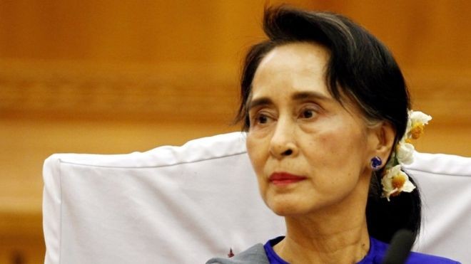 Bà Aung San Suu Kyi, ảnh: BBC.