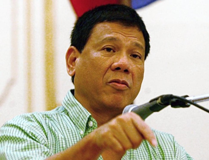 Thị trưởng thành phố Davao, Rodrigo Duterte, ảnh: NY Daily News.