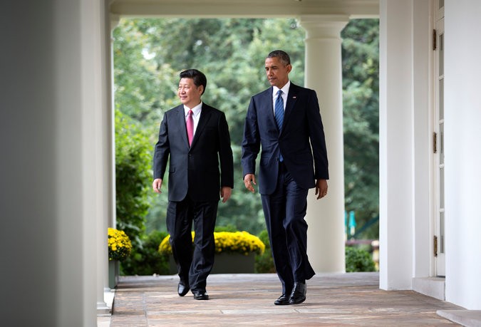 Tổng thống Barack Obama và Chủ tịch Trung Quốc Tập Cận Bình, ảnh: Doug Mills / The New York Times.