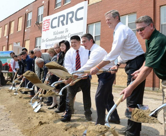 Tập đoàn CRRC Trung Quốc khởi công xây dựng nhà máy tại Springfield, Massachusetts, ảnh: masslive.com.