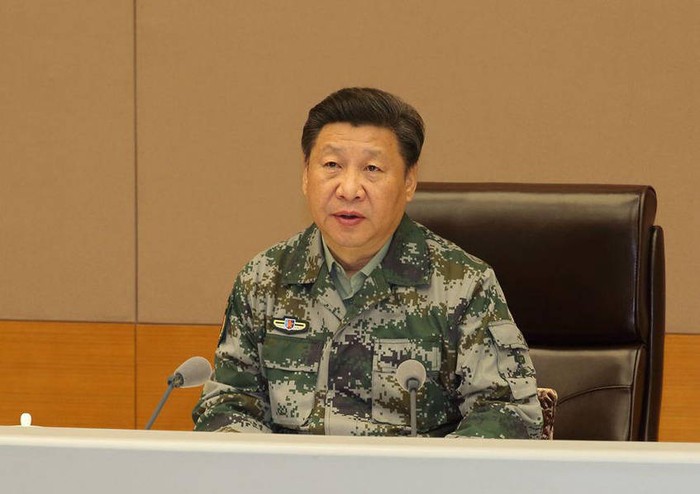 Ông Tập Cận Bình trong chức vụ, vai trò mới - Tổng chỉ huy Trung tâm Chỉ huy tác chiến liên hợp, ảnh: guancha.cn.