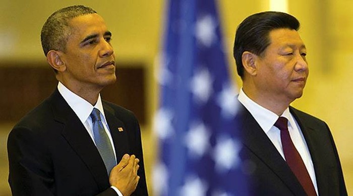 Tổng thống Mỹ Barack Obama và Chủ tịch Trung Quốc Tập Cận Bình, ảnh: indianexpress.com,