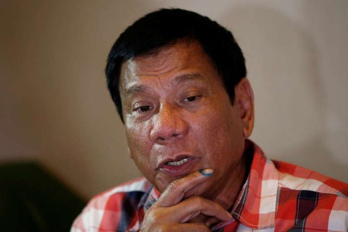 Ông Rodrigo Duterte, người vừa đắc cử Tổng thống Philippines, ảnh: Reuters.