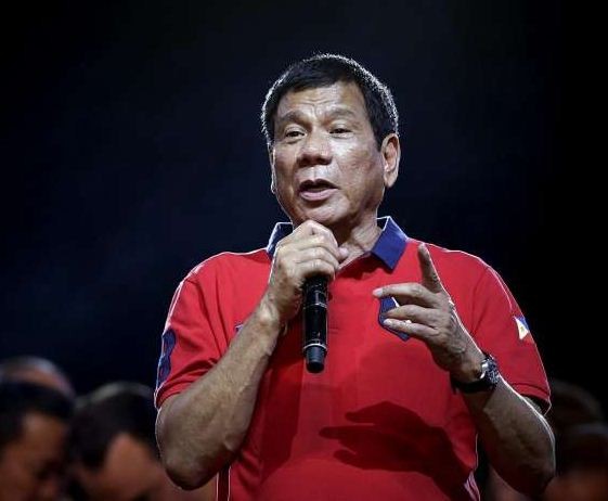 Tân Tổng thống Philippines Rodrigo Duterte, ảnh: EPA / The Straits Times.