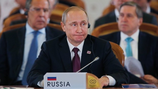 Tổng thống Nga Vladimir Putin chủ trì cuộc họp với các nhà lãnh đạo ASEAN tại Sochi, ảnh: CTV News.