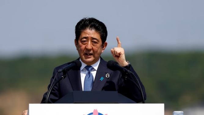 Thủ tướng Nhật Bản Shinzo Abe, ảnh: Reuters.