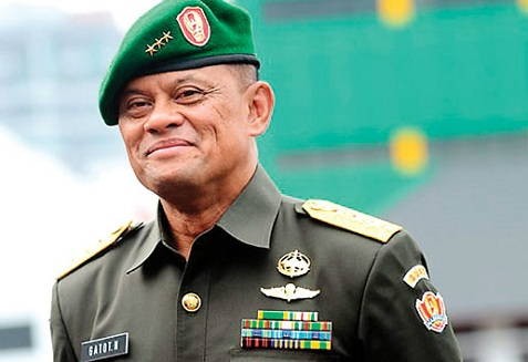 Tư lệnh các lực lượng vũ trang Indonesia Gatot Nurmantyo. Ảnh: beritadunia.net.