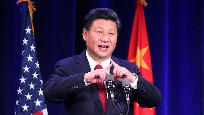 Chủ tịch Trung Quốc Tập Cận Bình trong chuyến thăm chính thức Hoa Kỳ năm ngoái, ảnh: CCTV.