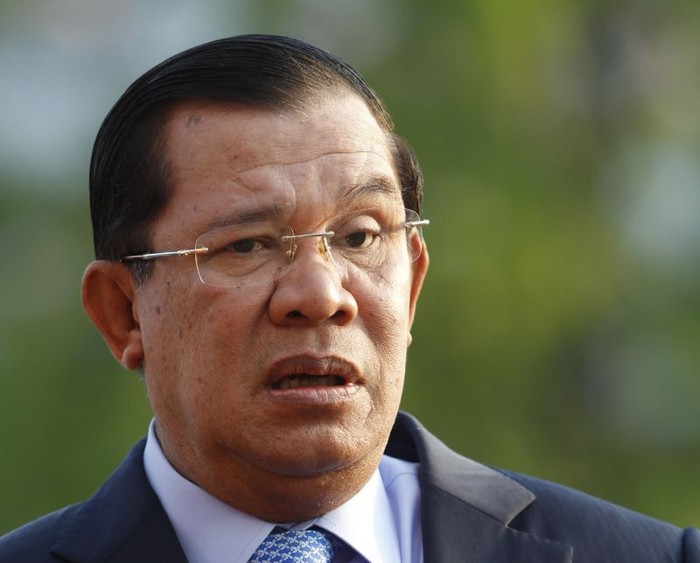 Thủ tướng Campuchia Hun Sen tuyên bố sẽ không ủng hộ phán quyết của PCA chỉ là một tiếng nói lạc lõng. Ảnh: Yahoo.
