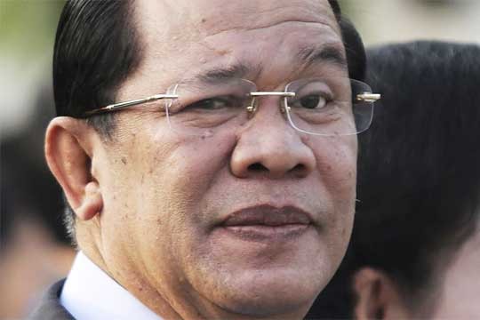 Thủ tướng Campuchia Hun Sen, ảnh: poandpo.com.