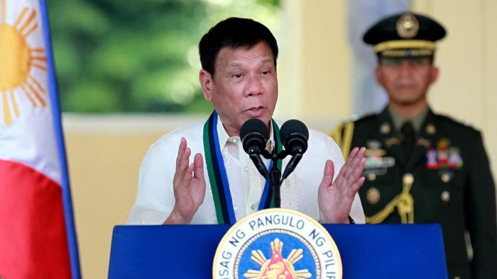 Tổng thống Philippines Rodrigo Duterte, ảnh: SCMP.