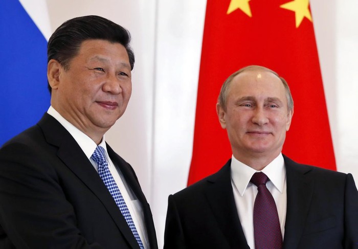 Chủ tịch Trung Quốc Tập Cận Bình và Tổng thống Nga Vladimir Putin, ảnh: Time.com