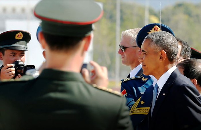 Ông Obama đến Trung Quốc dự họp G-20, ảnh: Jakarta Globe.
