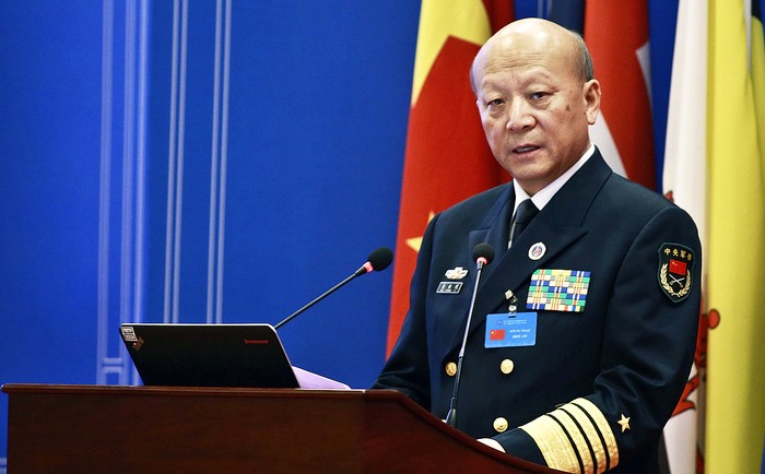 Ngô Thắng Lợi, Tư lệnh Hải quân Trung Quốc. Ảnh: SCMP.