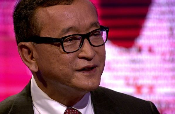 Ông Sam Rainsy, ảnh: @BBCHARDtalk.