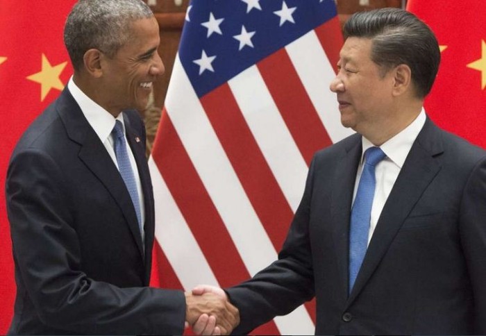 Tổng thống Mỹ Barack Obama và Chủ tịch Trung Quốc Tập Cận Bình, ảnh: SCMP.