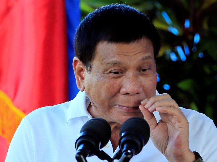 Tổng thống Philippines Rodrigo Duterte, ảnh: Reuters / VCG.