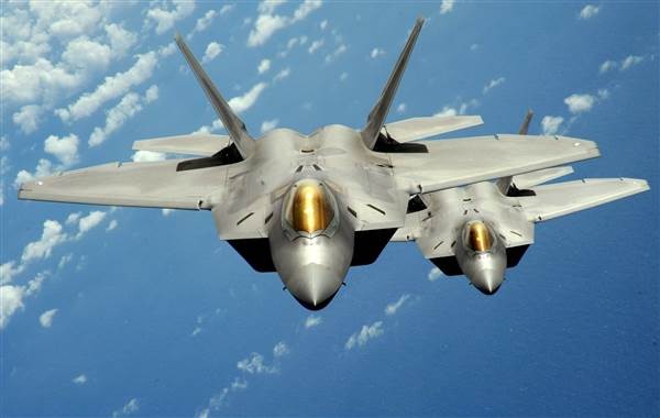 F-22 Mỹ, ảnh minh họa: NBC News.