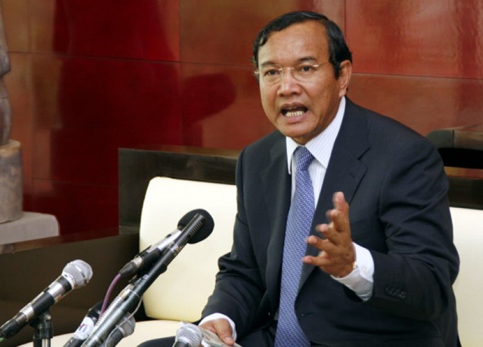 Ngoại trưởng Campuchia Prak Sokhon, ảnh: Bayon TV.