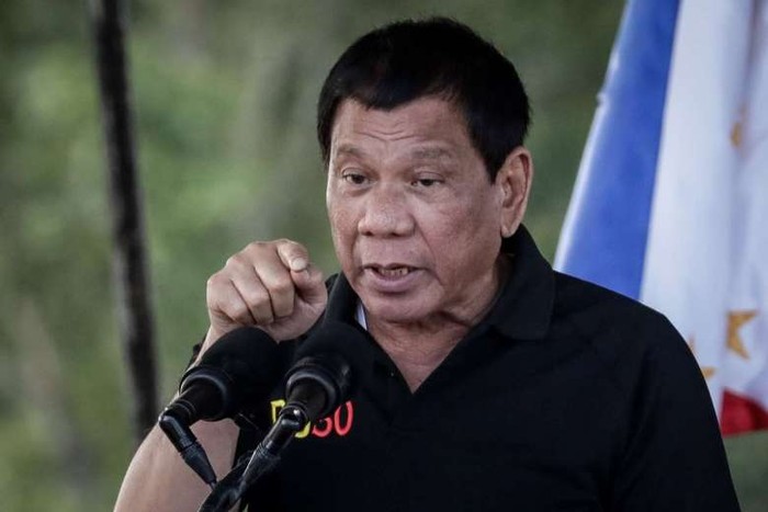 Tổng thống Philippines Rodrigo Duterte, ảnh: EPA.