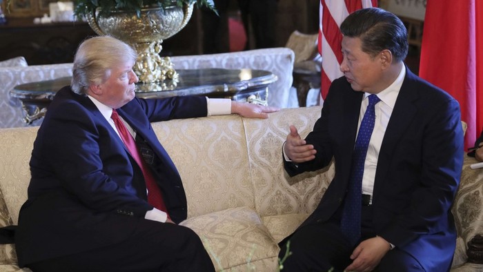 Tổng thống Mỹ Donald Trump và Chủ tịch Trung Quốc Tập Cận Bình tại Mar-a-Lago, ảnh: SCMP.