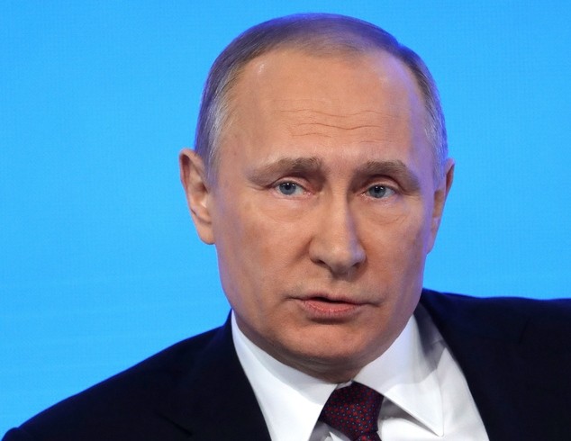 Tổng thống Nga Vladimir Putin, ảnh: Daily Mail.