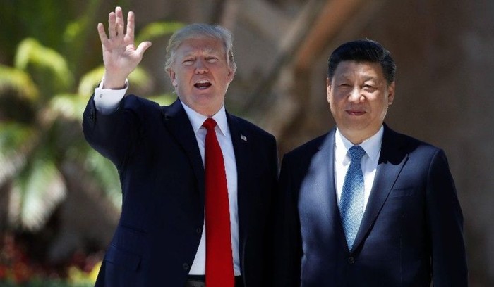 Tổng thống Mỹ Donald Trump và Chủ tịch Trung Quốc Tập Cận Bình ở Mar-a-Lago, ảnh: Washington Times.