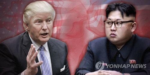 Tổng thống Mỹ Donald Trump và Chủ tịch Cộng hòa Dân chủ nhân dân Triều Tiên Kim Jong-un, ảnh: Yonhap.
