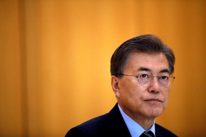 Tổng thống Hàn Quốc Moon Jae-in, ảnh: Reuters.