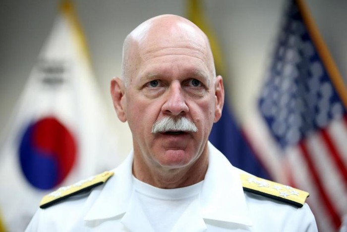 Đô đốc Scott Swift, Tư lệnh Hạm đội Thái Bình Dương, Hoa Kỳ. Ảnh: Reuters.