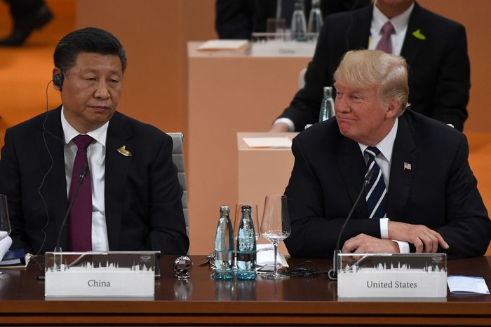 Chủ tịch Trung Quốc Tập Cận Bình và Tổng thống Hoa Kỳ Donald Trump, ảnh: VOX / Getty.