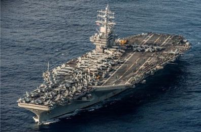 Tàu sân bay Mỹ USS Ronald Reagan, ảnh: RIA Novosti.